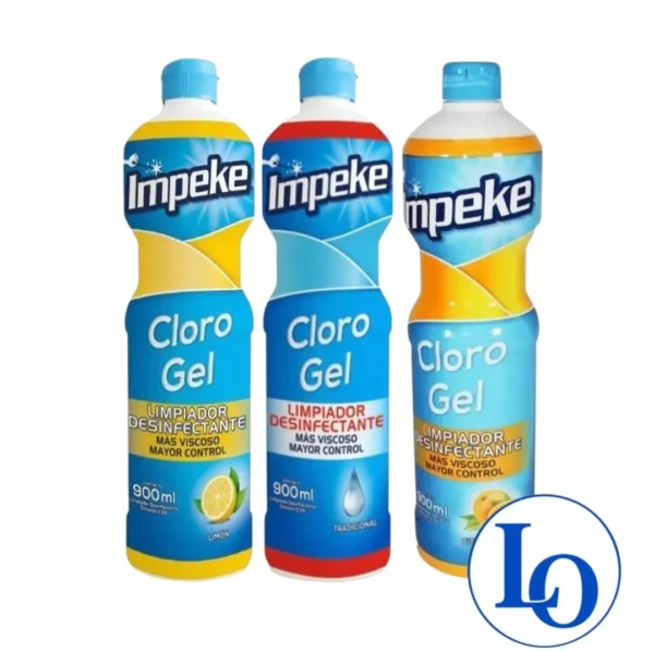 Cloro Gel Impeke 900cc Botella + Viscoso + Control Variedades
