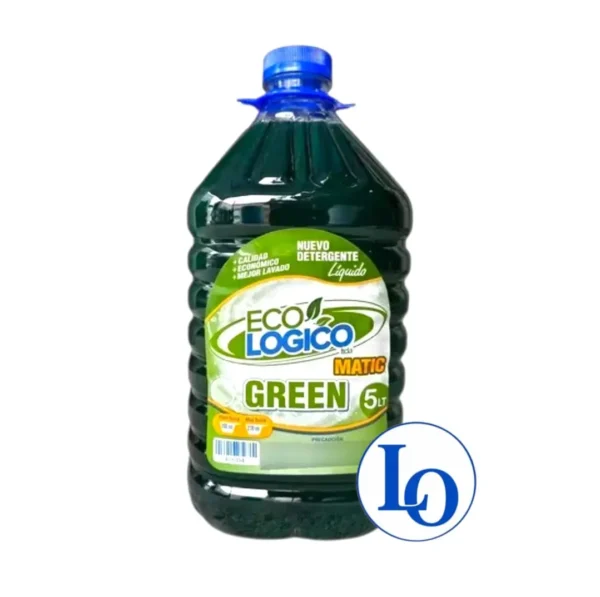 Detergente Para Ropa Líquido Matic Bidon 5 litros Eco Green Verde