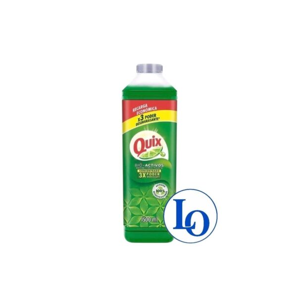 Lavalozas Botella 1,5 litros Quix Recarga Económica 3x Poder