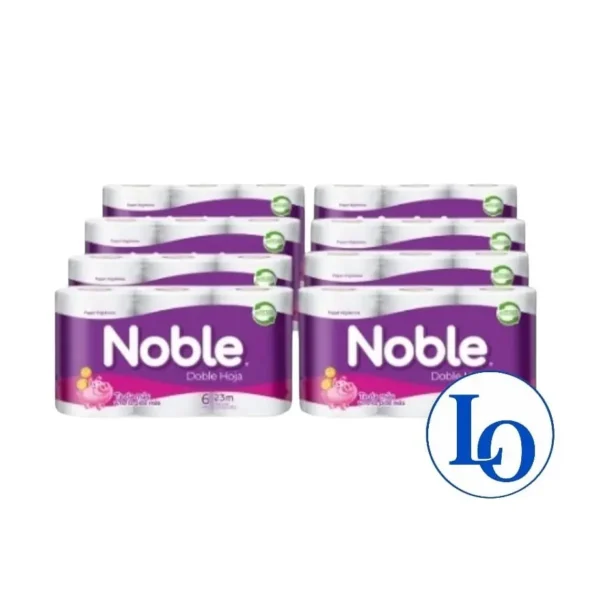 Manga Papel Higiénico Noble 6 x 23 mt Doble Hoja 48 Rollos