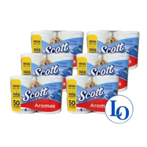 Manga Papel Higiénico Scott Mega 4 x 50 mt 24 rollos