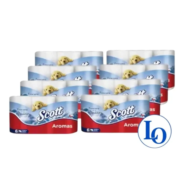 Manga Papel Higiénico Scott Aromas Doble Hoja 48 rollos