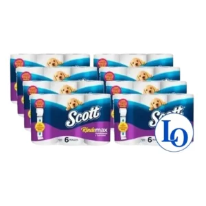 Manga Papel Higiénico Scott Rindemax Suave 48 rollos