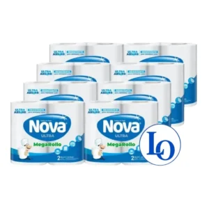 Manga Toalla Papel Nova Ultra Megarollo 2 Doble Hoja 16 rollos