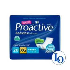 Apositos Proactive XG 20 unidades con cinta adhesiva Apósitos Proactive XG 20 Unidades con Cinta Adhesiva Hipoalergénicos