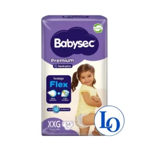 Pañales Flex Premium Babysec Hipoalergénicos Reciclable