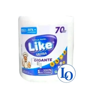 Toalla Papel Gigante Like Ultra Absorbente 70 Metros Aprox.